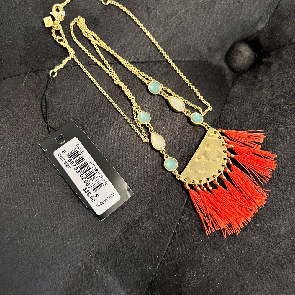 Rebecca Minkoff Fanned Tassel Pendant Necklace, 24" + 4" Extender